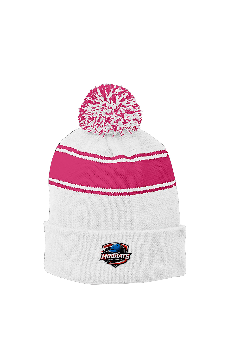 Stripe Pom Beanie