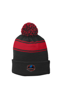 Stripe Pom Beanie