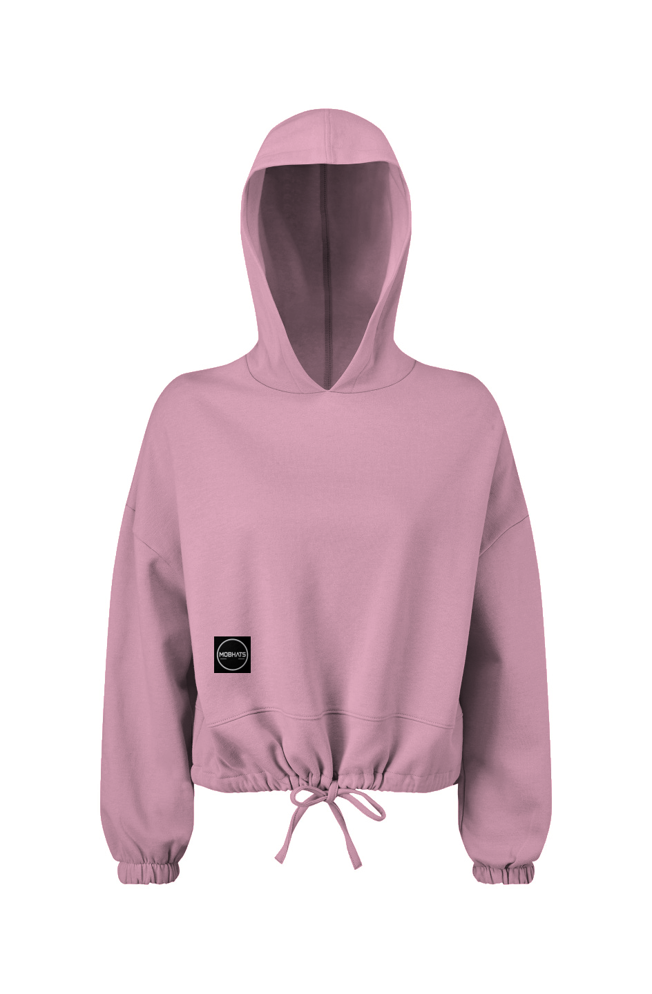 Ladies' Cropped Oversize Hooded Sweatshirt